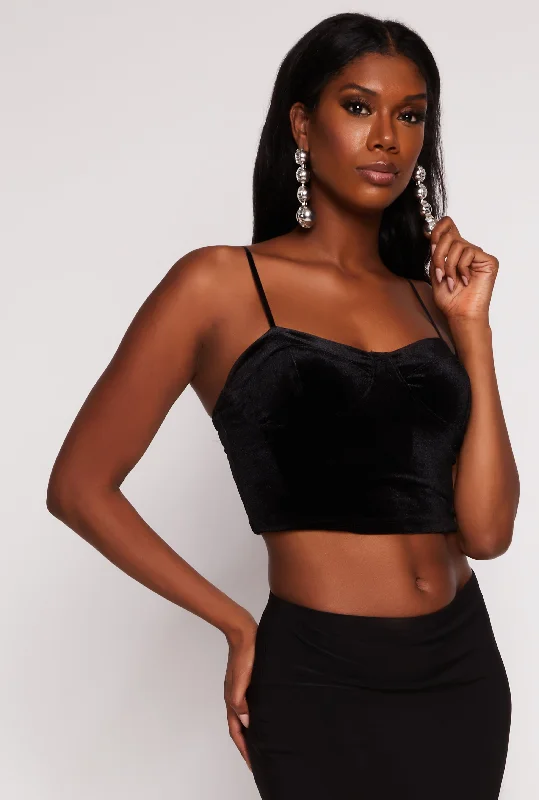 Ambiance Velvet Sweetheart Cami Bustier Top