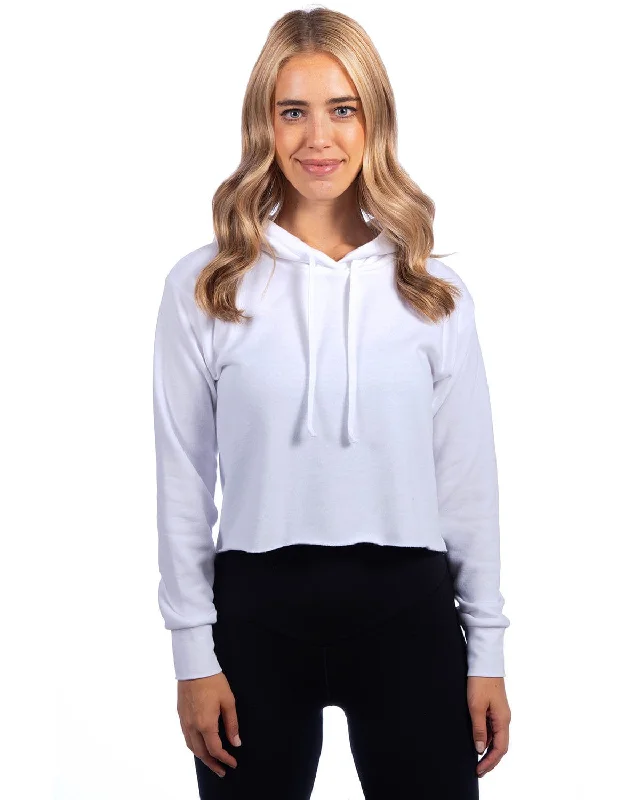 Next Level Apparel Ladies Cropped Pullover Hooded Sweatshirt